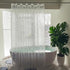 Shower Curtain Liner 75inches Long, EVA Waterproof Weighted Heavy Duty Bathroom Shower Liner with 3 Strong Magnets and 12 Rust Proof Grommets, Cob...
