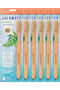 Auromere Bamboo Toothbrush (6 Pack)...