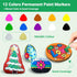 Oil Based Paint Pen, Permanent Paint Marker: Quick-Dry, Waterproof Marker Set of 12 for Rock Painting, Glass, Fabric, Ceramic, Wood, Metal, Mug, P...