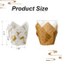 200Pcs Tulip Cupcake Liners for Baking Cups With Three Fancy Designs Muffin Liners Holders Premium Baking Cups Cupcake Wrappers Christmas Bakery C...
