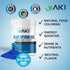 AKI Blue Spirulina Powder Pack- Loaded with Antioxidants | Vegan & Authnetic Food Coloring - Ideal for Making Smoothies, Ice Cream, Yogurt or Past...