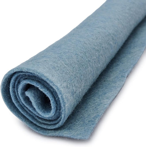 Love Bug Blue - Vintage Blue - Wool Felt Oversized Sheet - 35% Wool Blend - 1 12x18 inch Sheet...