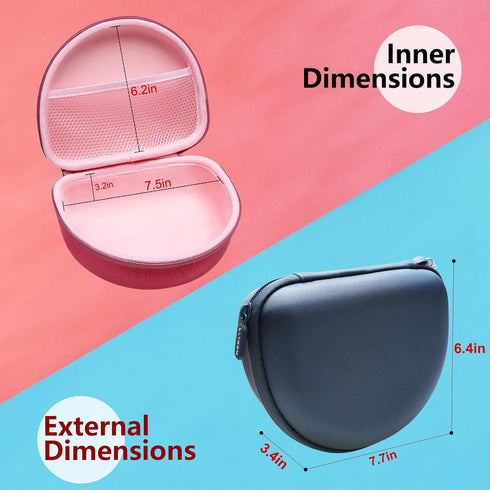 Headphone Case Compatible with Beats Studio Pro/Beats Solo 4 / Beats Studio 3 / Beats Solo 3 / Beats Solo 2 and for TOZO HT2 On-Ear Bluetooth Head...