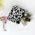 2Pcs Makeup Bag,Travel Makeup Bag,Makeup Bags for Women,Makeup Brush Bag,Large Capacity Cosmetic Bag,Waterproof and Durable-Black White Cow Wester...