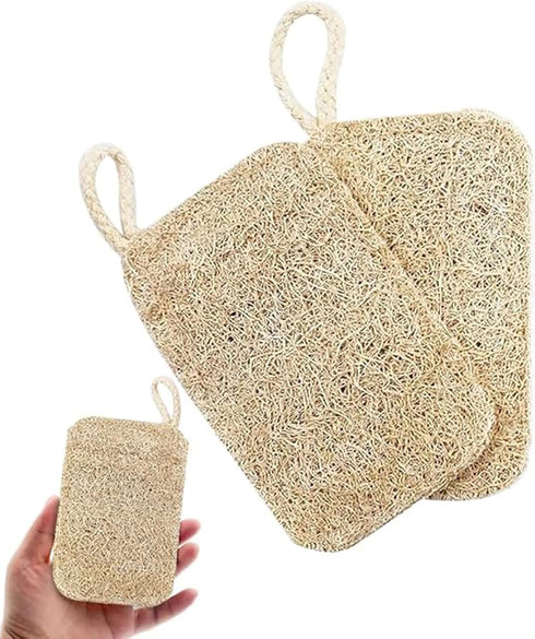 Loofah Dishwashing Brush, Loofah Kitchen Dish Sponges Scrubber, Brush Soft luffa for Kitchen Cleaning, Soft & Easy Foaming Cleaning Sponge Loofah ...