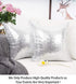 ShinyBeauty Sequin Pillow Case 24x24-Inch Silver Sequins Decorative Throw Pillows Covers Sequins Pillow Cover Pillows Cushion Cases Sofa Accent Pi...