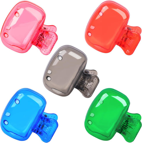 5 Pack Travel Toothbrush Head Covers Cap, Toothbrush Protector Brush Pod Case Protective Plastic Clip for Household Travel, Camping, Bathroom, Sch...