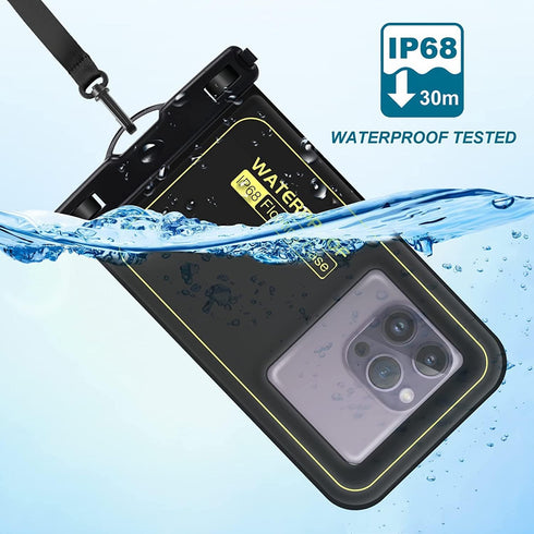 Waterproof Phone Pouch 7.2'', IPX8 Floating Underwater Cellphone Dry Bag Case Holder for iPhone 15 14 13 12 11 Pro Max XS Plus X Samsung, Phone Pr...