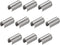 uxcell Leather Rope Clip, 100Pcs Cylindrical Crimping Cord Crimps Foldable String Leather Cord Fastener for DIY Lanyard, Tassel, Jewelry Making, W...