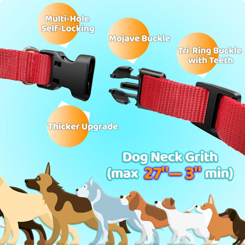 Dog Fence Collar, Invisible Fence Replacement Collars, 3/4 Inch Replacement Strap for Blingbling Petsfun Extreme Dog Fence Covono Sportdog Brand B...