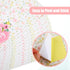 Zonon 48 Pieces Pink Baby Shower Water Bottle Labels Floral Baby Shower Decorations Waterproof Water Bottle Stickers Wrappers for Pink Floral Them...