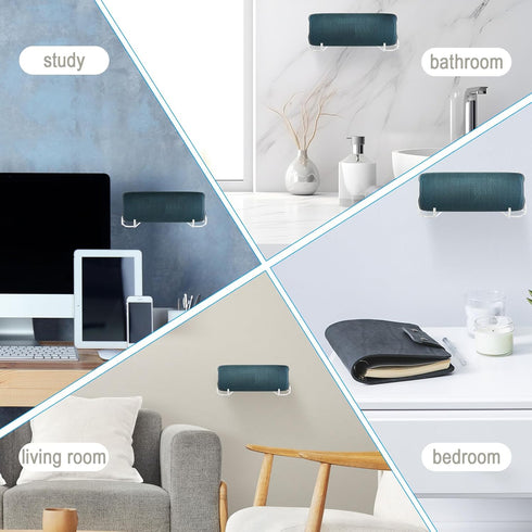 TXEsign Speaker Mount Shelf for JBL Flip 6/Flip 5/Flip 4 Portable Bluetooth Speaker-One Pack, Acrylic Speaker Holder Floating Shelf Small Wall She...