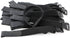 50-PCS Black Hook and Loop Reusable Fastening Cable Tie Down Straps- 0.8" x 8"...