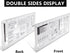 Culinary Ruler Acrylic Cutting Reference Template Cooking Measurement for Food Essential Kitchen Tool with Weight Temperature Baking Conversion Ch...