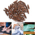 Sewing Wood Toggle Buttons, 50PCS Toggle Buttons, 2 Holes Wood Buttons, Sewing Knitting Buttons, Dark Coffee Wooden Buttons for DIY Coat Clothes A...