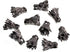 AD Beads Solid Metal 10 Pieces 12x15mm Gunmetal Dragon head Spacer Beads for necklace bracelet craft design...