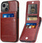 iPhone 13 Wallet Case with Credit Card Holder for Women Men PU Leather Wallet Case for iPhone 13 Case 6.1 inch (Sepia Brown)...