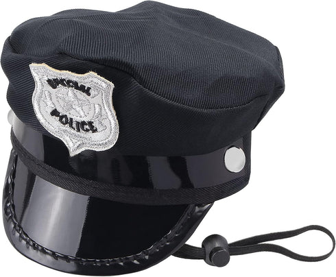 2 Pieces Pet Police Costume Accessory Set Pet Dog Cat Police Hat with Pet Necktie Pet Police Dress Up Kit for Halloween Christmas Cosplay Role Pla...
