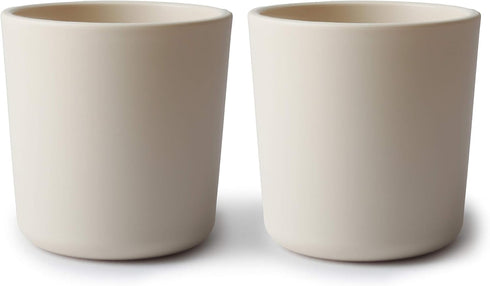 mushie Dinnerware Cups For Kids | Made in Denmark, Set of 2 (Ivory)...