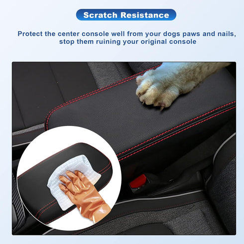 CDEFG Center Console Cover for 2021-2024 2025 Chevy Trailblazer Armrest Cover Console Pad Car Interior Accessories Arm Rest Protective Cover Scrat...
