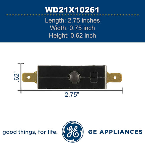 GE WD21X10261 Genuine OEM All Purpose Switch/Interlock Switch for GE Dishwasher...