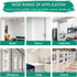 Multi-Surface Touch Up Paint, Waterproof and Quick Drying, Brush in Bottle, for Appliance and Home Repairs, Walls, Door, Porcelain, Satin Finish, ...