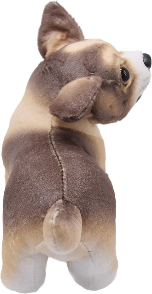 Lifelike Chihuahua Stuffed Animal Animated Plush Puppy Toy Doll Super Realistic Dogs Act Like Real Excellent Gifts for Kids Birthday Party Dog Col...