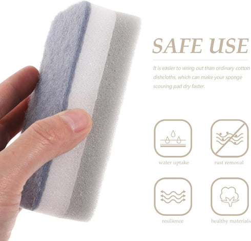 NOLITOY 15Pcs Cleaning Scrub Sponges for Kitchen, Dishes, Bathroom, Car Wash, Abrasive Scrubber Sponge Dish Pads,Dishwasher Safe...