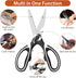 Kitchen Scissors,Heavy duty Food scissors,Multipurpose Stainless Steel Food Scissors for Poultry,Fish, Meat, Vegetables Herbs, Bones, Dishwasher S...