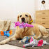 4 Pack Squeaky Dog Toys, Dog Toys for Aggressive Chewers, Tough Plush Dog Toys for Large Dogs, Wrinkly Interactive Puppy Toys for Small and Medium...