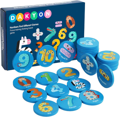 Wooden Memory Game Montessori Toddler Toys Gift for Boys & Girls 3 4 5 Years Old Educational Intelligence and Memory Development Toys...