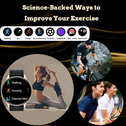 Smartwatch For Men And Women. 1.32'' Touch Screen Fitness Tracker With 20+ Sports Modes, Ip67 Waterproof Smartwatch With Heart Rate/Sleep Monitor/...