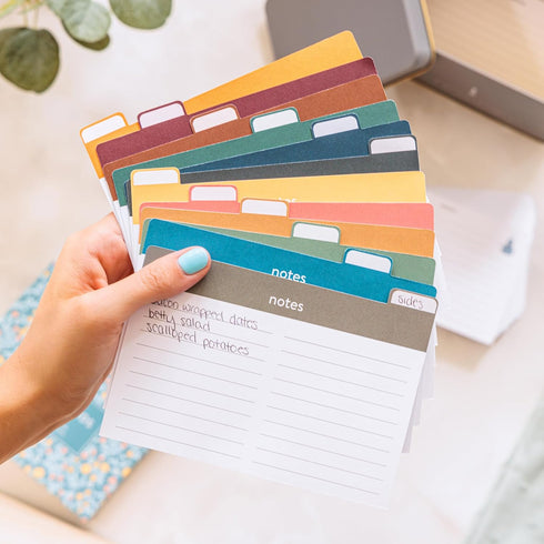 Blank Recipe Card Set | Pack of 50 Cards with Apron Design | 4"x6" Recipe Cards | Easy-to-Write On Cards for Family Recipes and Meal Planning - Id...