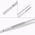 2 PCS 5 Inch Stainless Steel Tweezers, with Straight Round Blunt Serrated Tip, 0.07 Inch Thickness Stainless Steel, Multipurpose Daily Garden Home...