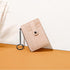 Small Wallet for Women Slim RFID Blocking Credit Card Holder Minimalist Keychain Wallet with Zipper Pocket...