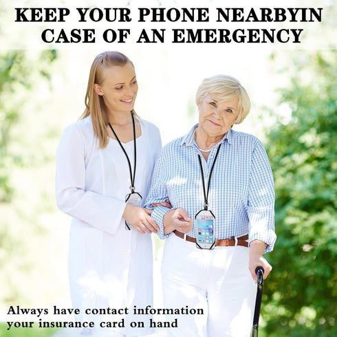 simarro Universal Cell Phone Lanyard, Silicone Cell Phone Neck Strap Lanyard Crossbody Phone lanyard anti-fall Phone Protective Case Compatible wi...