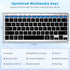 Bluetooth Keyboard, Ultra-Slim Wireless Keyboard for iPad, Rechargeable Ergonomic Computer Keyboard for iOS, Android, Windows PC Tablets Phone, Bl...
