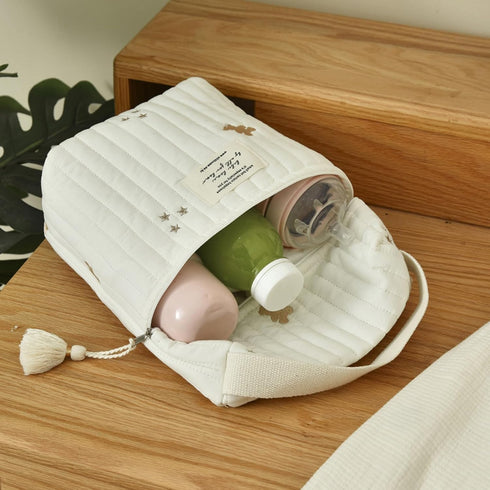 Diaper Bag Tote, Travel Diaper Tote, Multifunction Baby Bag for Bottle Wipes Pacifier (Little Bear)...