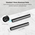SmallRig 4 Inches (10 cm) Black Aluminum Alloy 15mm Rod with M12 Female Thread, Pack of 2-1049...