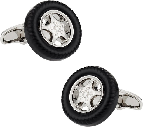 Wheel & Tire Mags Car Rims Pair Cufflinks in a Presentation Gift Box Perfect for Travel - Great from Groomsmen for Wedding...