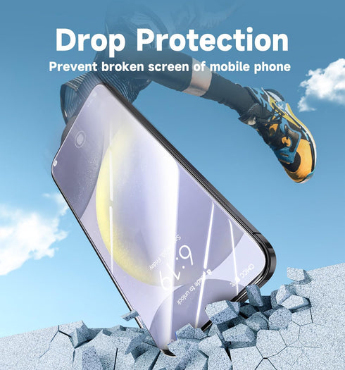 MAGIC JOHN 2 Pack for Samsung Galaxy S24 Plus/ S24+ (6.7 inch) Tempered Glass Screen Protector, Auto Dust-Elimination Installation, Bubble Free, H...