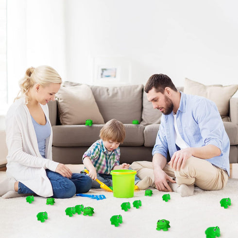 Kids Bath Toys 12PCS Rubber Frogs Squeak Toys and Float Frogs Baby Shower Toys, Swimming Bathtub Toys...