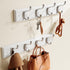 AMADA HOMEFURNISHING Coat Rack Wall Mount 2 Pack, Wall Hooks for Coats, Hats - White...