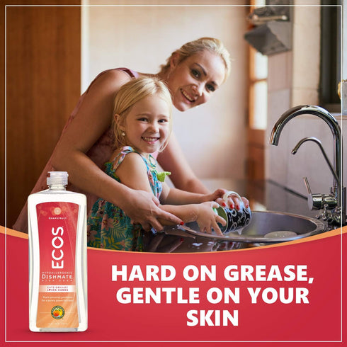 Earth Friendly Products Dishwashing Liquid, Natural Grapefruit, 25 Ounces...