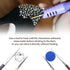 Queenme 3MM 2880pcs SS12 Clear Hotfix Rhinestones Flatback Crystals for Clothes Shoes Crafts Hot Fix Round Glass Gems Stones Flat Back Iron on Rhi...