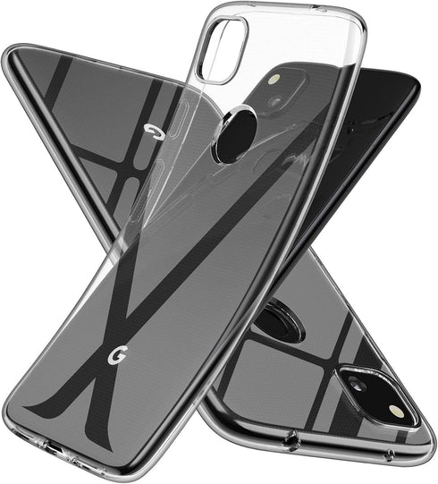 SNOSHO for Google Pixel 4a Case,Slim Thin Soft Skin Silicone Flexible TPU Gel Anti-Scratch Shockproof Protective Case Cover for Pixel 4a [NOT Comp...