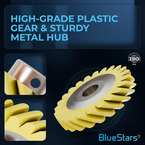 BlueStars W10112253 Mixer Worm Gear – Compatible with Whirlpool & KitchenAid Mixers - Replaces 4162897 4169830 AP4295669 PS11748374 4161531 WPW101...