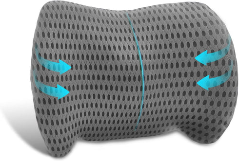 Lumbar Support Pillow, Ergonomic - Memory Foam Lumbar Support Pillow for Lower Back Pain Relief for Car Seats, Office Chairs, Gaming Consoles, Sof...