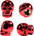 Dsycar Red Skull Valve Stem Caps Funny Cars Tires Valve Stem Caps Cover Cool Skull Head Universal for Cars SUV Bike Trucks Motorcycles (Red)...