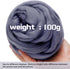 3.53oz Wool Roving Yarn, Fiber Roving Wool Top, Pure Wools, Chunky Yarn, Spinning Wool Roving for Needle Felting Wet Felting DIY Hand Spinning (Da...